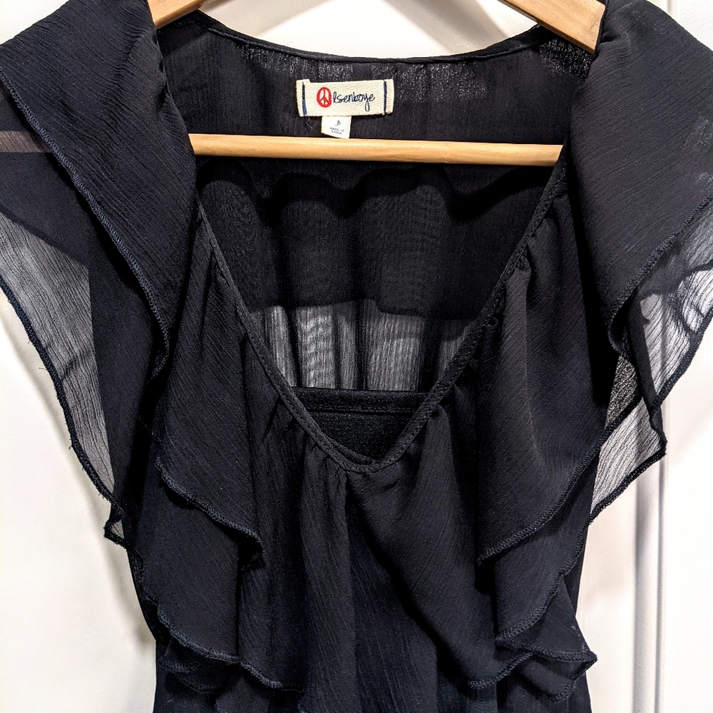 Black Ruffle Dress - Picture 2 of 3